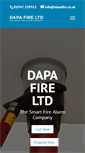 Mobile Screenshot of dapafire.co.uk