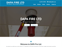 Tablet Screenshot of dapafire.co.uk